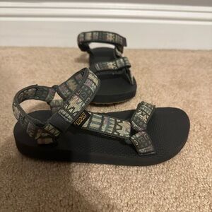 Teva Kids Sandals - Black with Patterned Straps